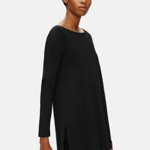 Eileen Fisher Black Tunic Top